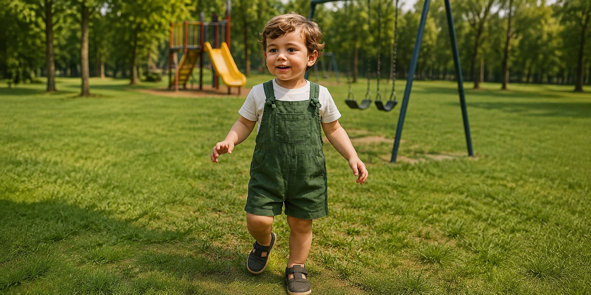 Forest Green Linen Overalls