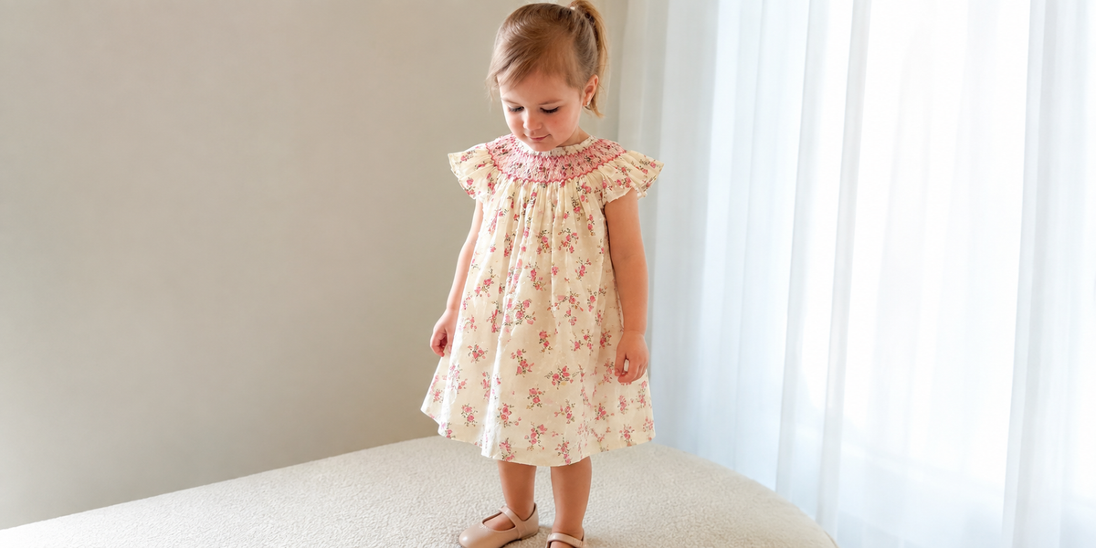 Eden Hand Smocked Bishop Dress