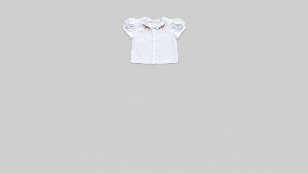Vintage Bloom Hand Embroidered Top