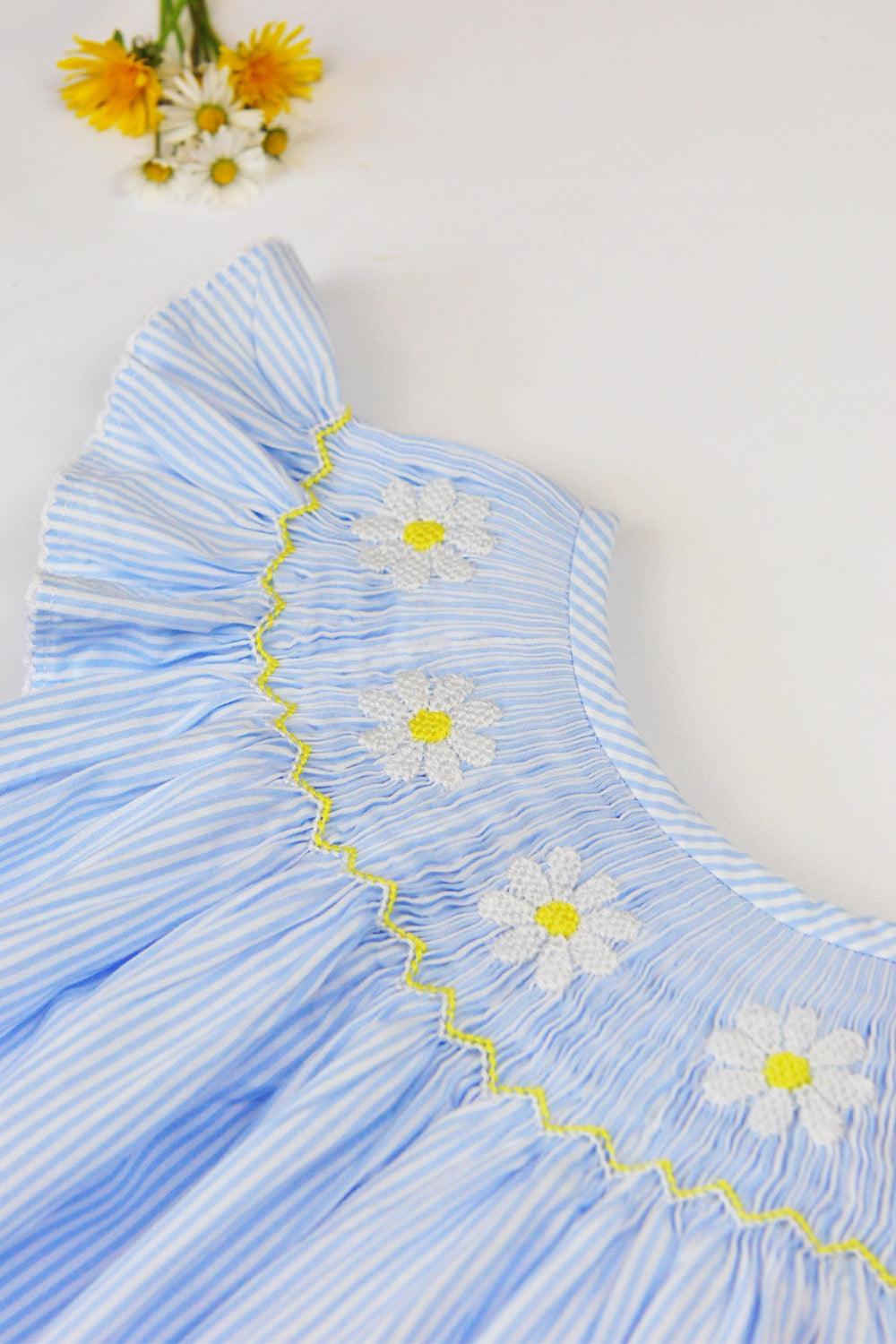 Daisy Hand Smocked Bishop Dress