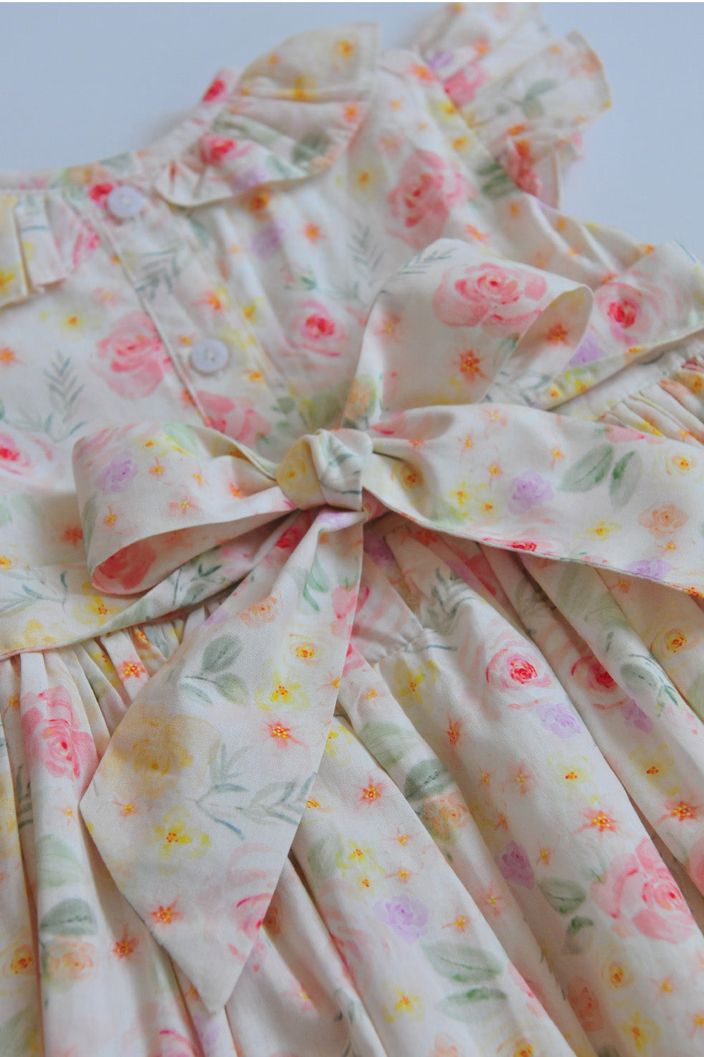 Pastel Bloom Hand Smocked Dress
