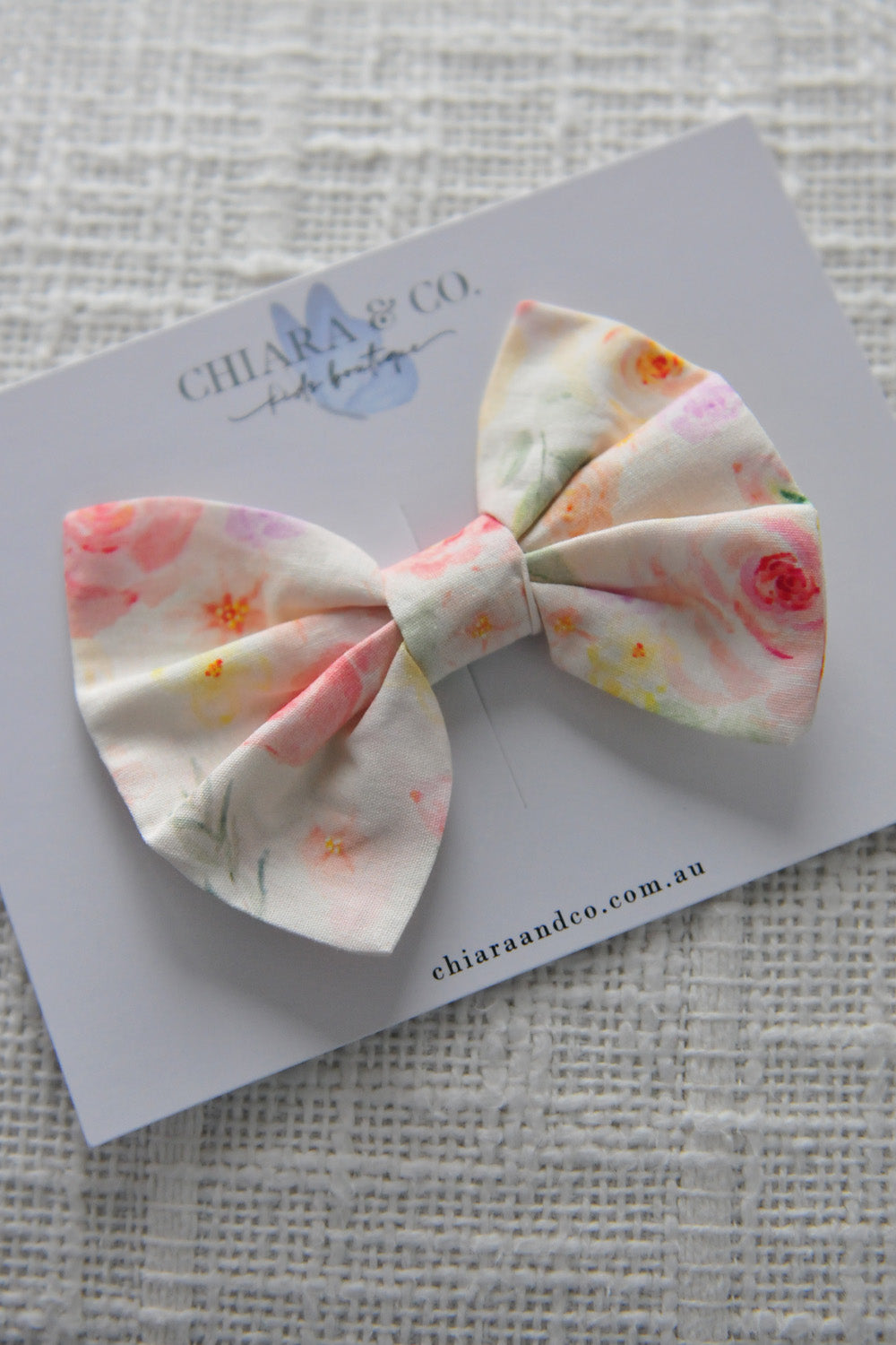 Pastel Bloom Bow – Hair Clip