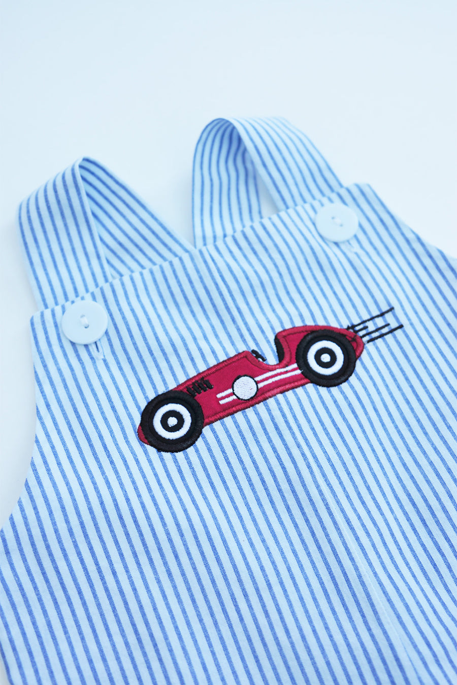 Blue Pinstripe Overalls