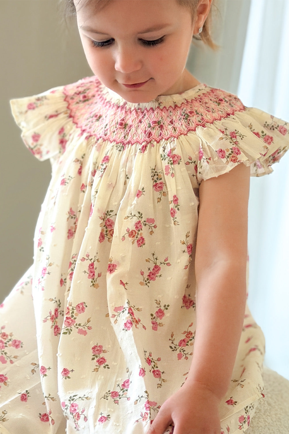 Eden Hand Smocked Bishop Dress