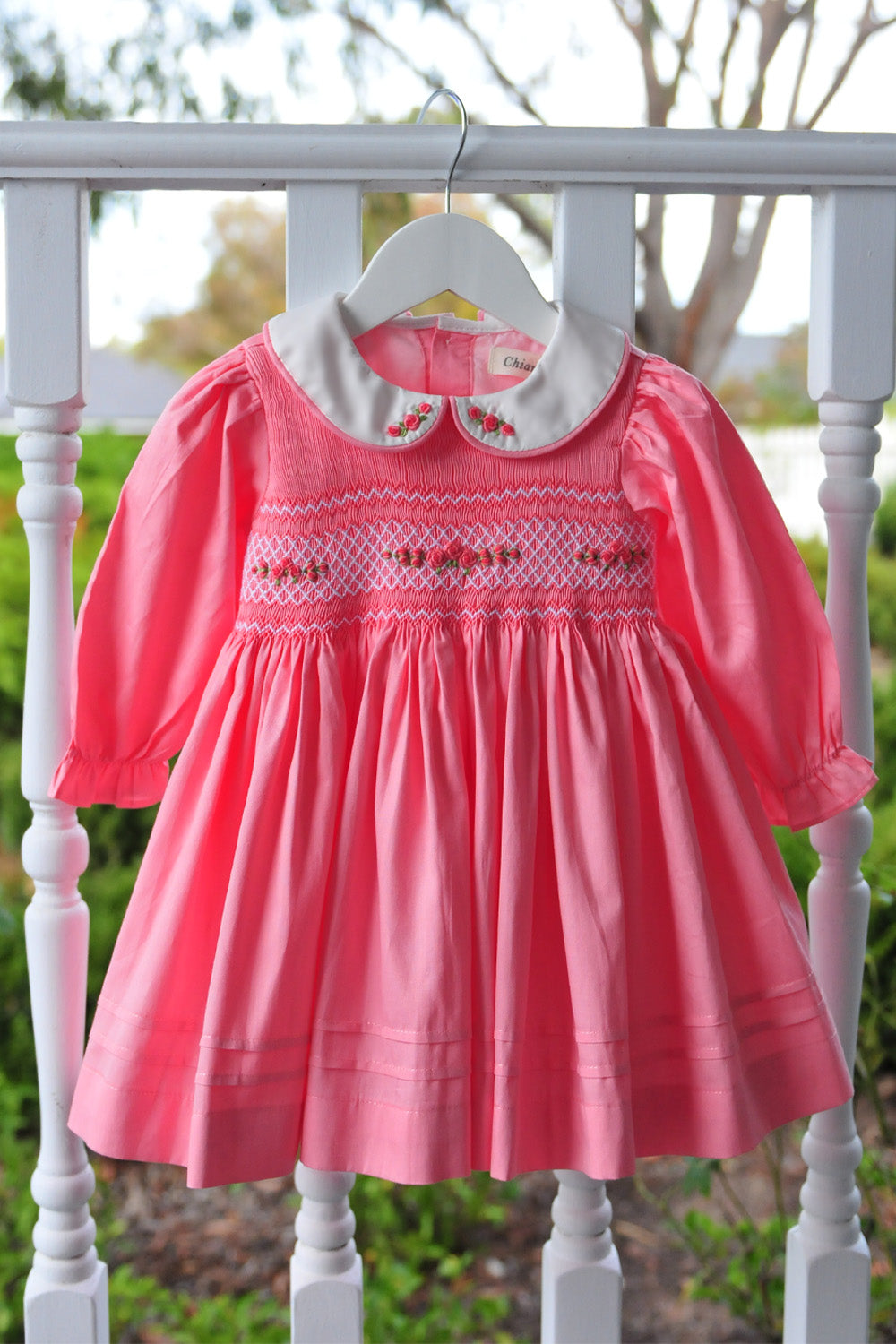 Isla Blush Hand Smocked Dress