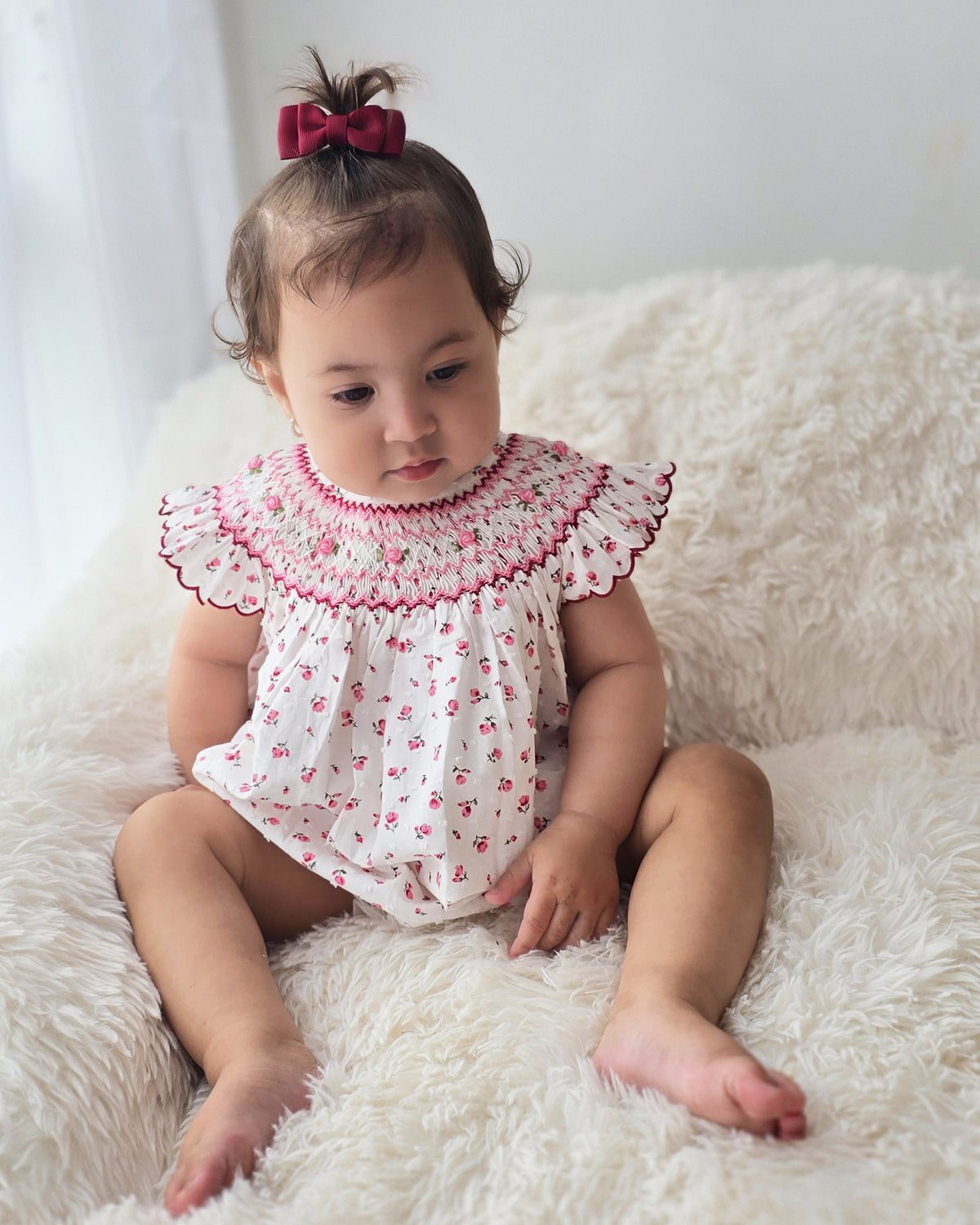 Eden Hand Smocked Romper